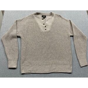 RedHead Cotton Henley Sweater Adult 2XL Beige Knit Heavyweight Hunting